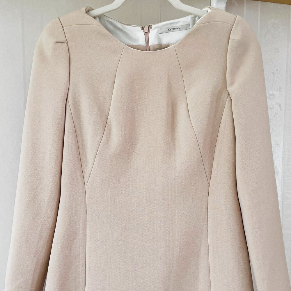 Creme Neutral Fall and Spring Dress